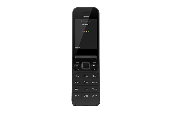 Nokia 2720 Flip 4GB GSM Factory Unlocked 2.8 in Display 4G LTE KaiOS,  Dual-core processor Flip Phone - Black - International Version 