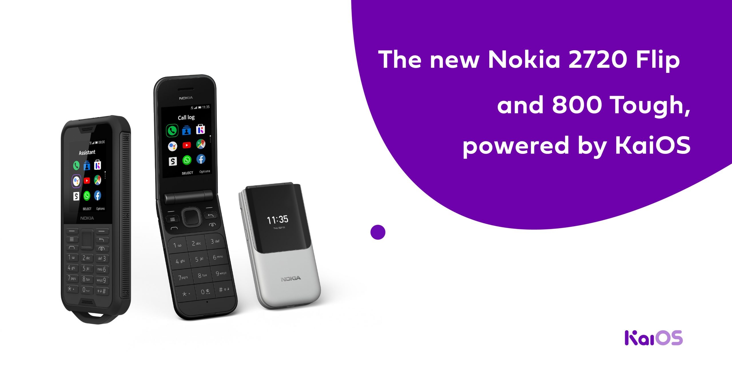 Introducing the Nokia 2720 Flip and 800 Tough, powered by KaiOS