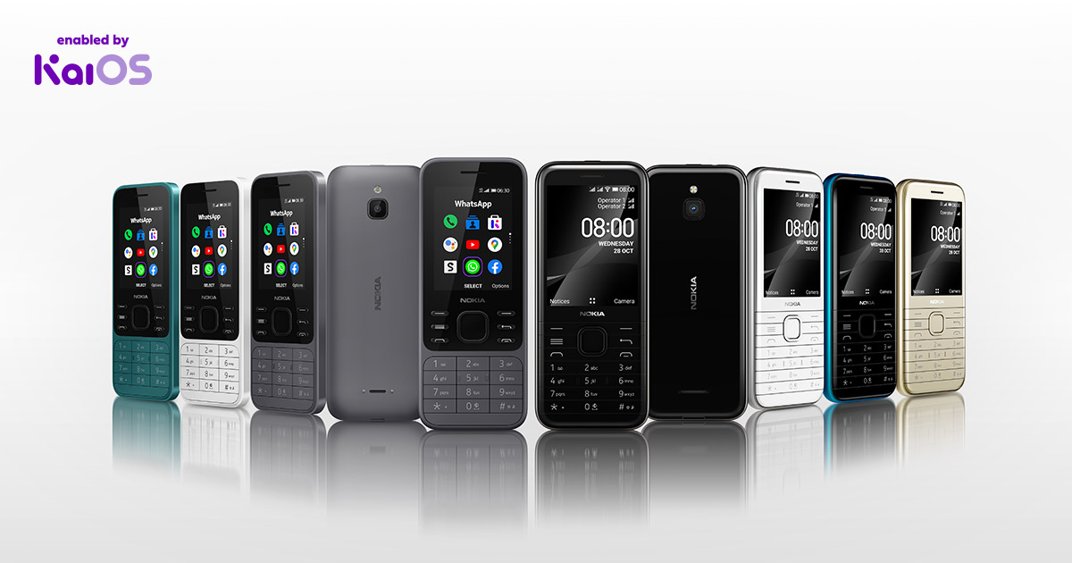 Meet the new Nokia 6300 4G and Nokia 8000 4G, enabled by KaiOSBringing modern apps and sleek designs at affordable prices