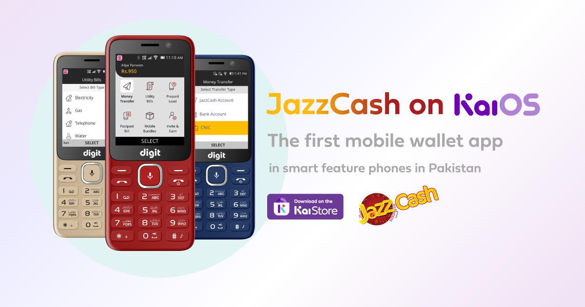 JazzCash on KaiOS to unlock mobile payment capabilitiesThe first mobile wallet app available in smart feature phones in Pakistan to accelerate financial inclusion 
