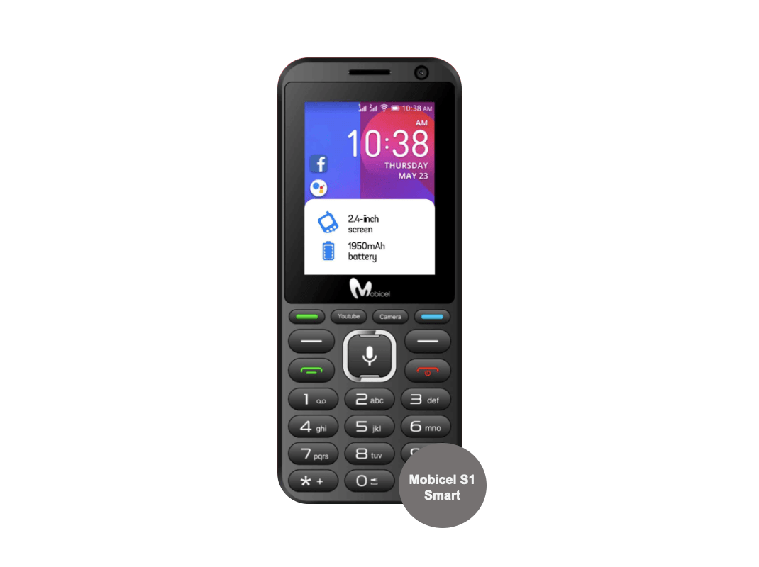 Teléfono móvil para personas mayores S740 4G 2.8 KaiOS Rojo- Telefunk