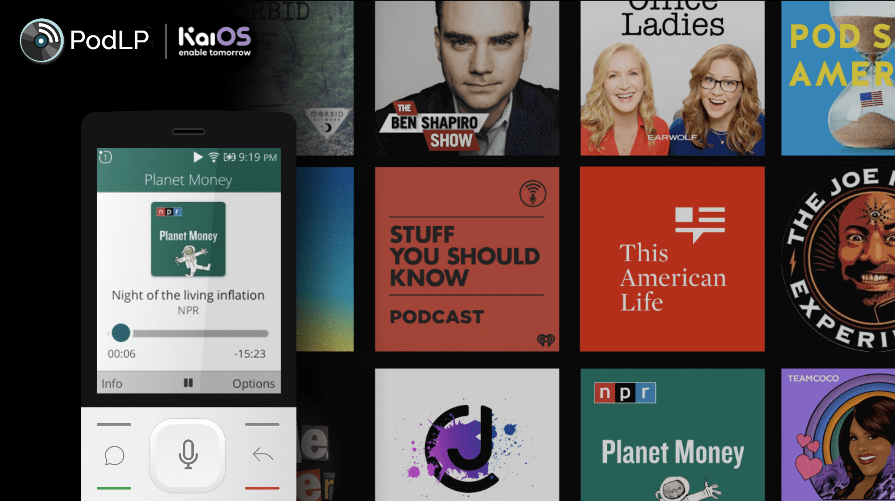 Discover PodLP: The Leading Podcast App for KaiOS Smart Feature Phones!